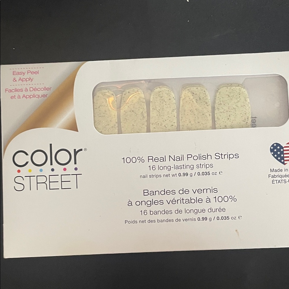 Color Street Nail Polish Strips - Speckled Cream